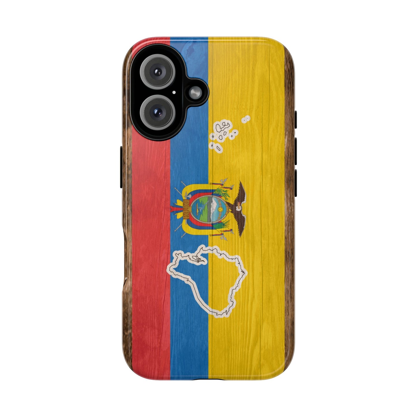 Ecuador Flag Phone Map Case Protective Tough Cover Flag of Ecuador Samsung Ecuadorian Pride Hard Plastic Back Ecuadorian Flag Cover