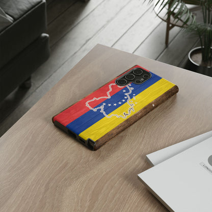 Venezuela Flag Phone Map Case Protective Tough Cover Flag of Venezuela Samsung Venezuelan Pride Hard Plastic Back Venezuela Map Cover