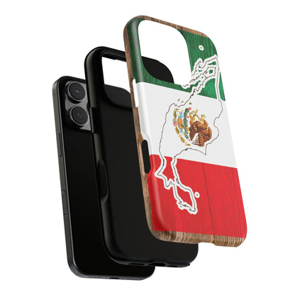 Phone Case, Mexican Flag Tough Case, Patriotic Mexico Phone Cover, Rugged Phone Protector, National Flag Phone Sleeve, Cinco de Mayo Gift