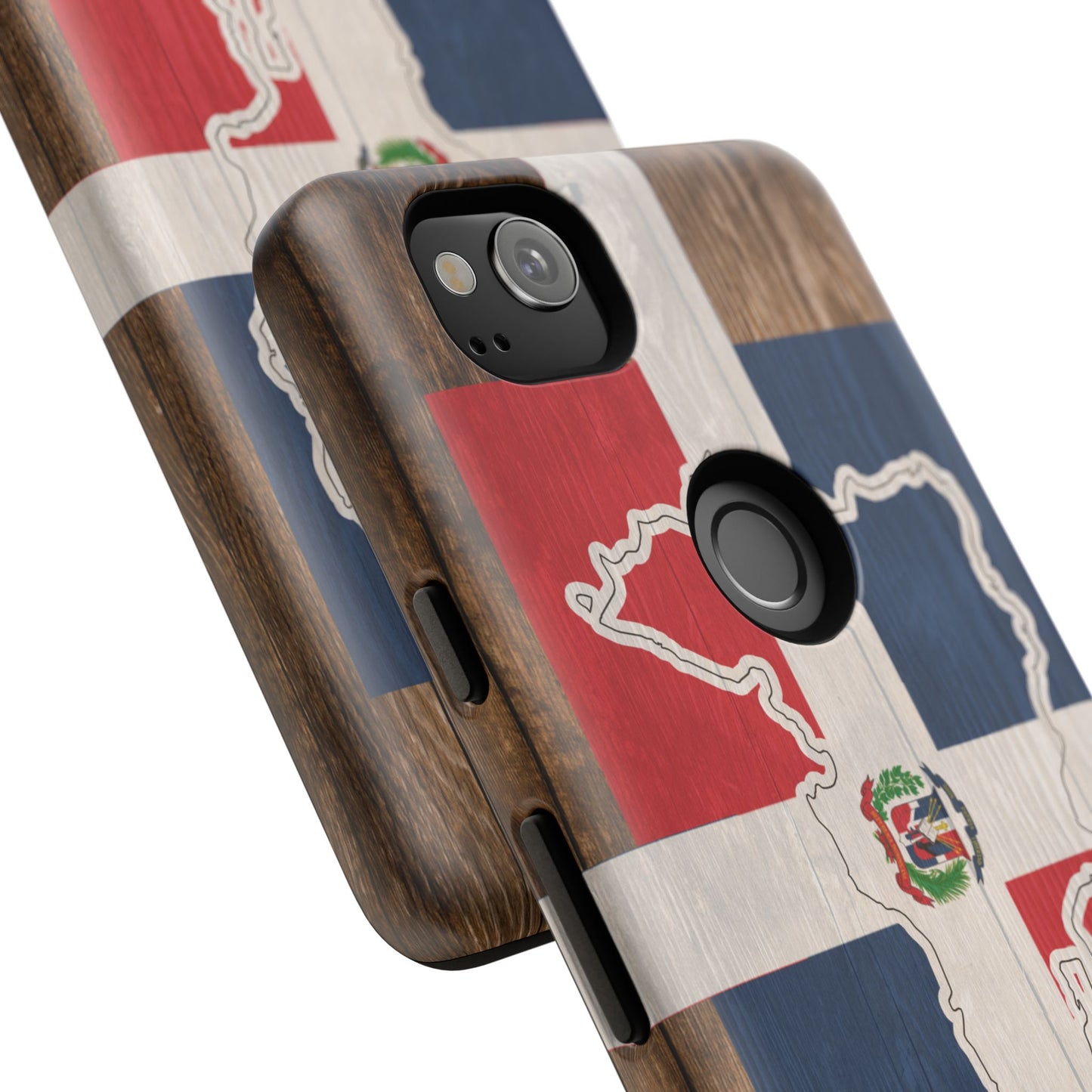 Dominican Republic Flag Phone Map Case Protective Tough Cover Flag of Dominican Pride Hard Plastic Back DR Flag Cover Dominicana