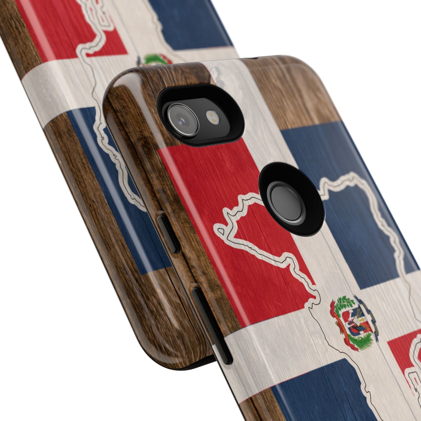 Dominican Republic Flag Phone Map Case Protective Tough Cover Flag of Dominican Pride Hard Plastic Back DR Flag Cover Dominicana