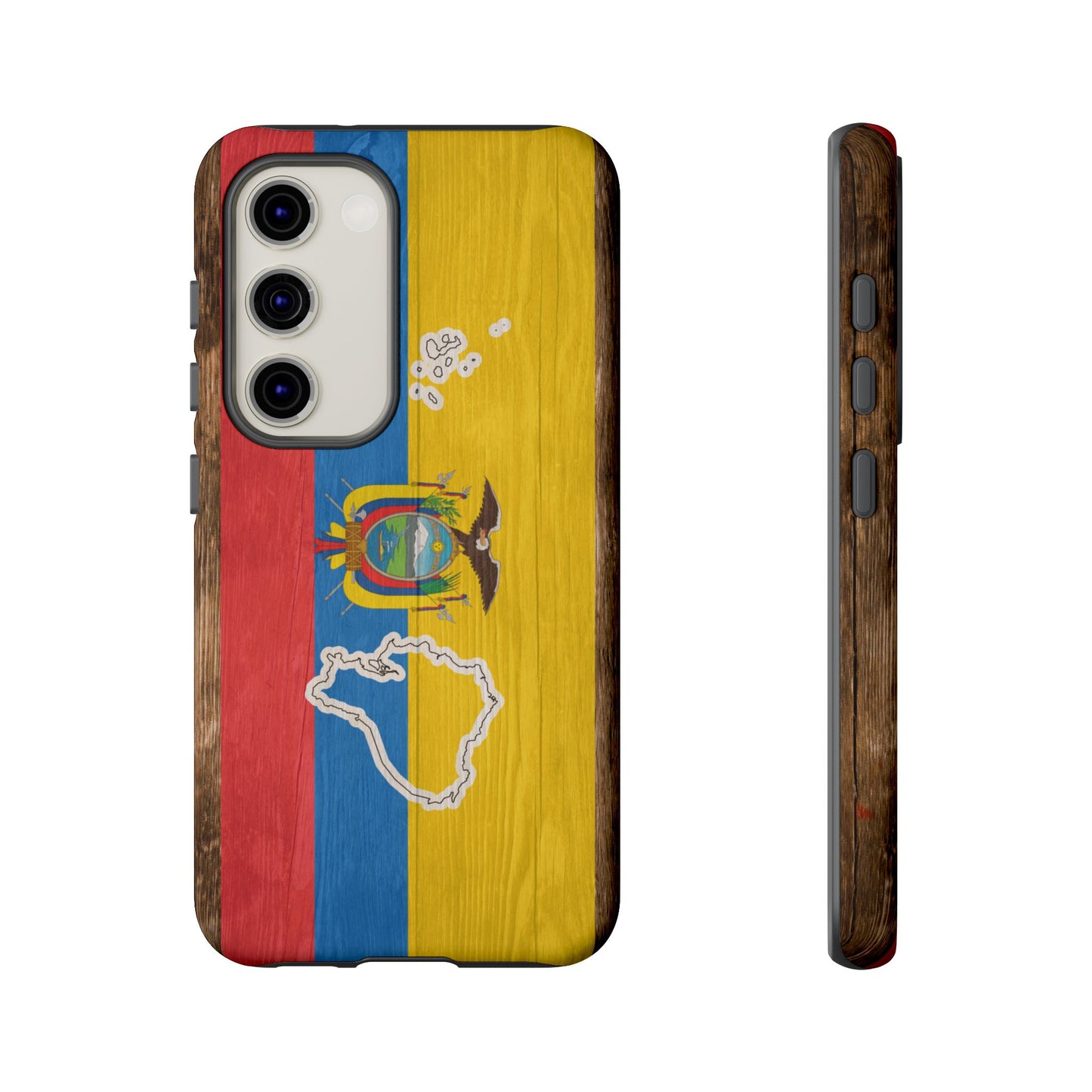 Ecuador Flag Phone Map Case Protective Tough Cover Flag of Ecuador Samsung Ecuadorian Pride Hard Plastic Back Ecuadorian Flag Cover
