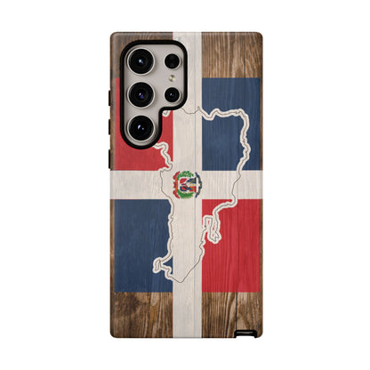 Dominican Republic Flag Phone Map Case Protective Tough Cover Flag of Dominican Pride Hard Plastic Back DR Flag Cover Dominicana