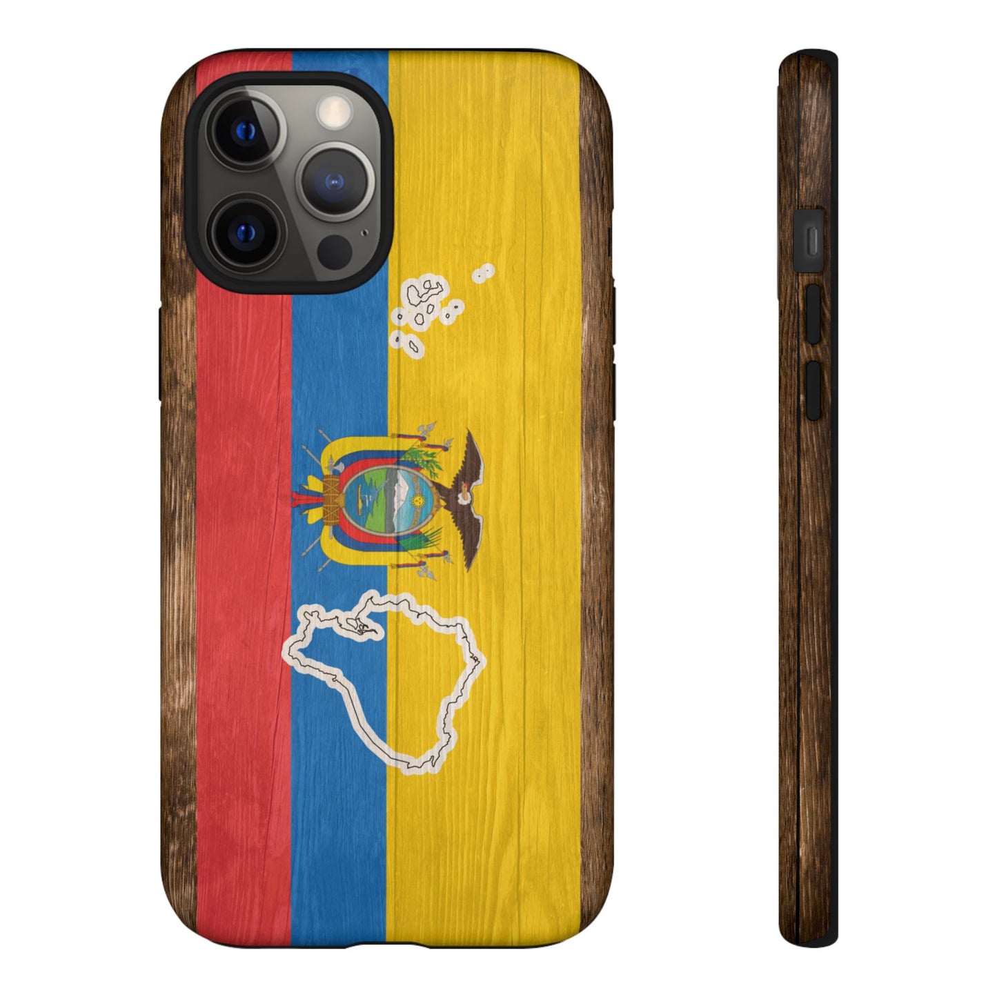 Ecuador Flag Phone Map Case Protective Tough Cover Flag of Ecuador Samsung Ecuadorian Pride Hard Plastic Back Ecuadorian Flag Cover