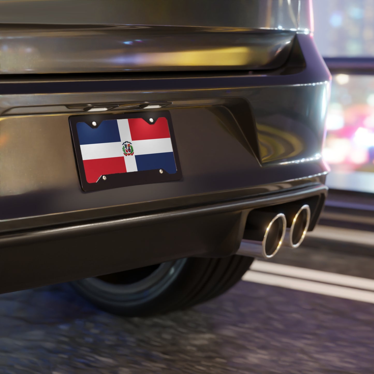 Dominican Flag Vanity Plate Custom Car DR Gift Personalized Dominican Republic License Plate Accessory Car Enthusiasts Dominican Pride