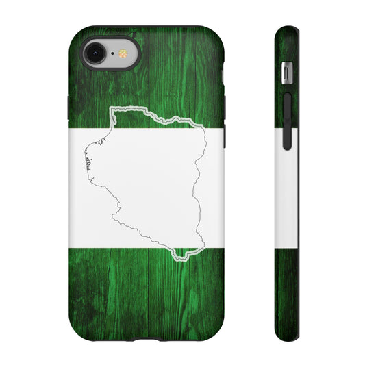 Nigeria Flag Phone Case, African Nation Protective Cover, Nigeria Pride Accessory, Tough Phone Case for Patriots, Nigerian Flag Mobile Case