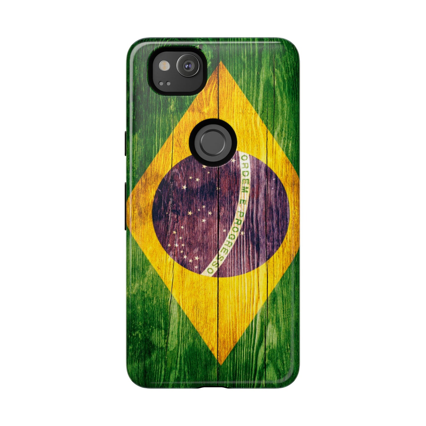 Brazil Phone Case Protective Tough Cover Flag of Brazil Samsung Brazilian Pride Hard Plastic Back Brazil Flag Cover IPhone Souvenir Gift Protective Case
