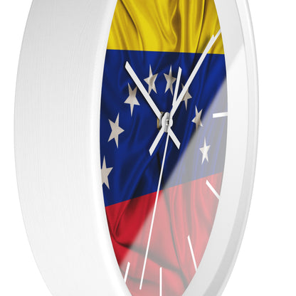 Venezuela Flag Wall Clock Unique Vibrant Wall Art Crafted with Premium Materials Great for Venezuelan Pride Venezuela Souvenir
