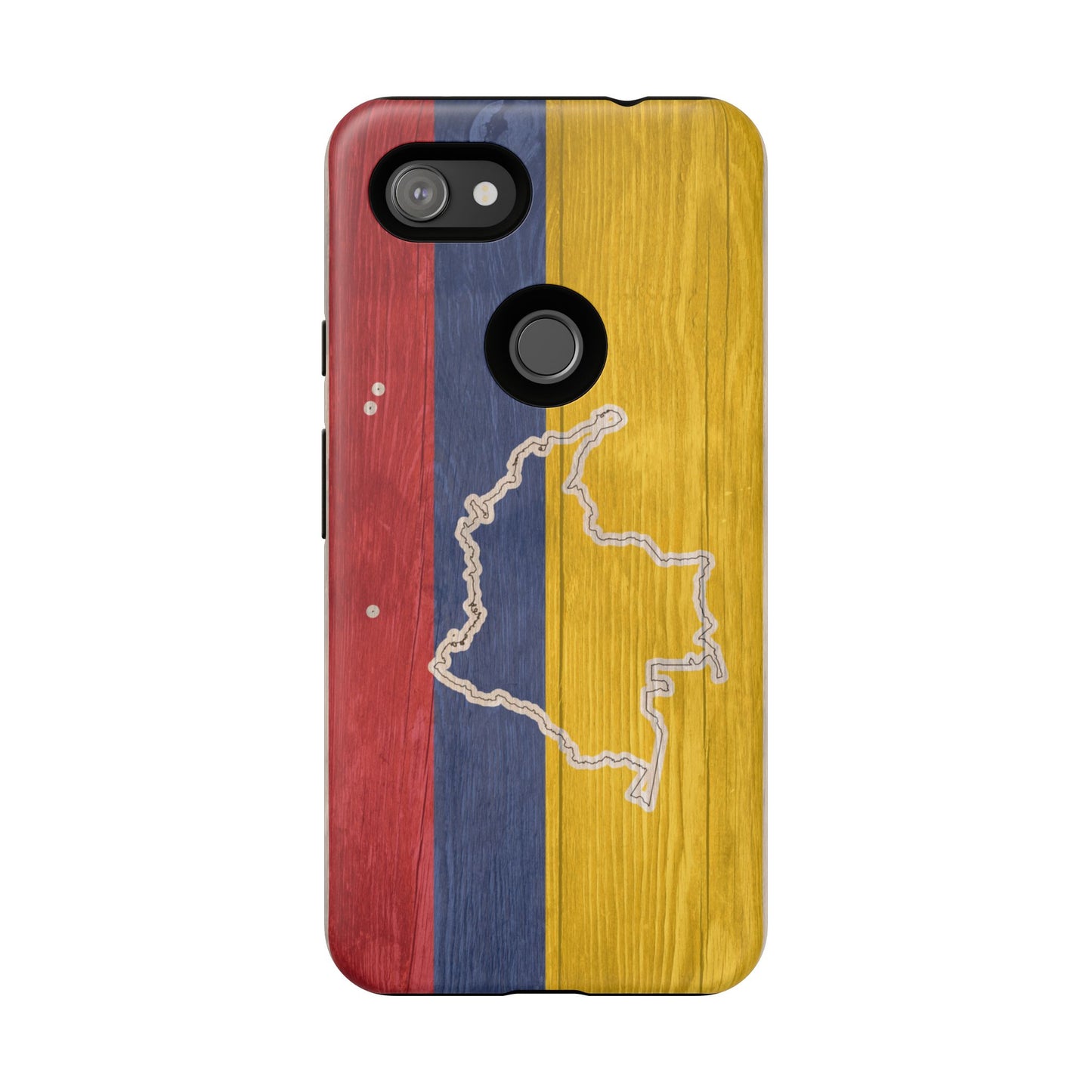 Colombian Flag Map Style iPhone Case Protective Tough Cover Flag of Colombia Samsung Colombian Pride Huawei Hard Plastic Back Colombia Phone