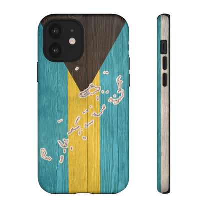 Bahamas Flag Phone Map Case Protective Tough Cover Flag of Bahamas Samsung Bahamian Pride Hard Plastic Back Bahamas Flag Cover