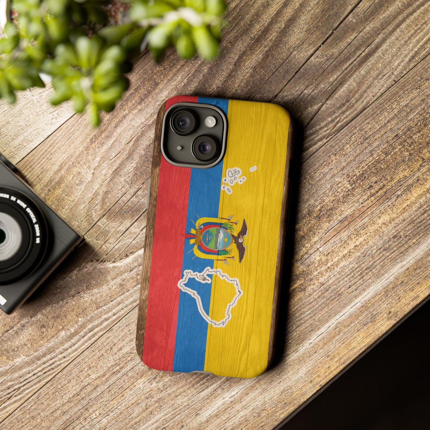 Ecuador Flag Phone Map Case Protective Tough Cover Flag of Ecuador Samsung Ecuadorian Pride Hard Plastic Back Ecuadorian Flag Cover