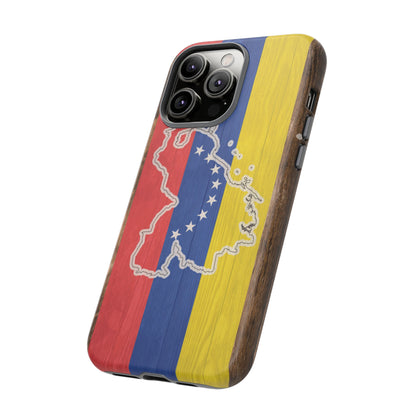 Venezuela Flag Phone Map Case Protective Tough Cover Flag of Venezuela Samsung Venezuelan Pride Hard Plastic Back Venezuela Map Cover