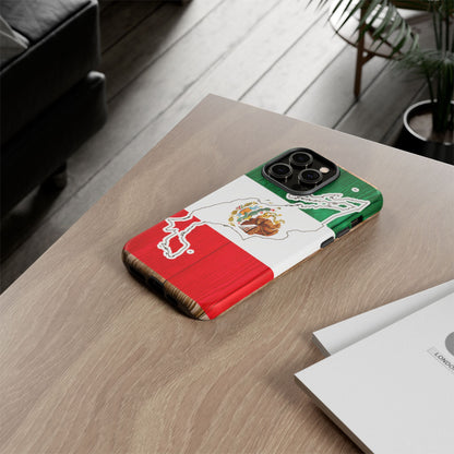 Phone Case, Mexican Flag Tough Case, Patriotic Mexico Phone Cover, Rugged Phone Protector, National Flag Phone Sleeve, Cinco de Mayo Gift