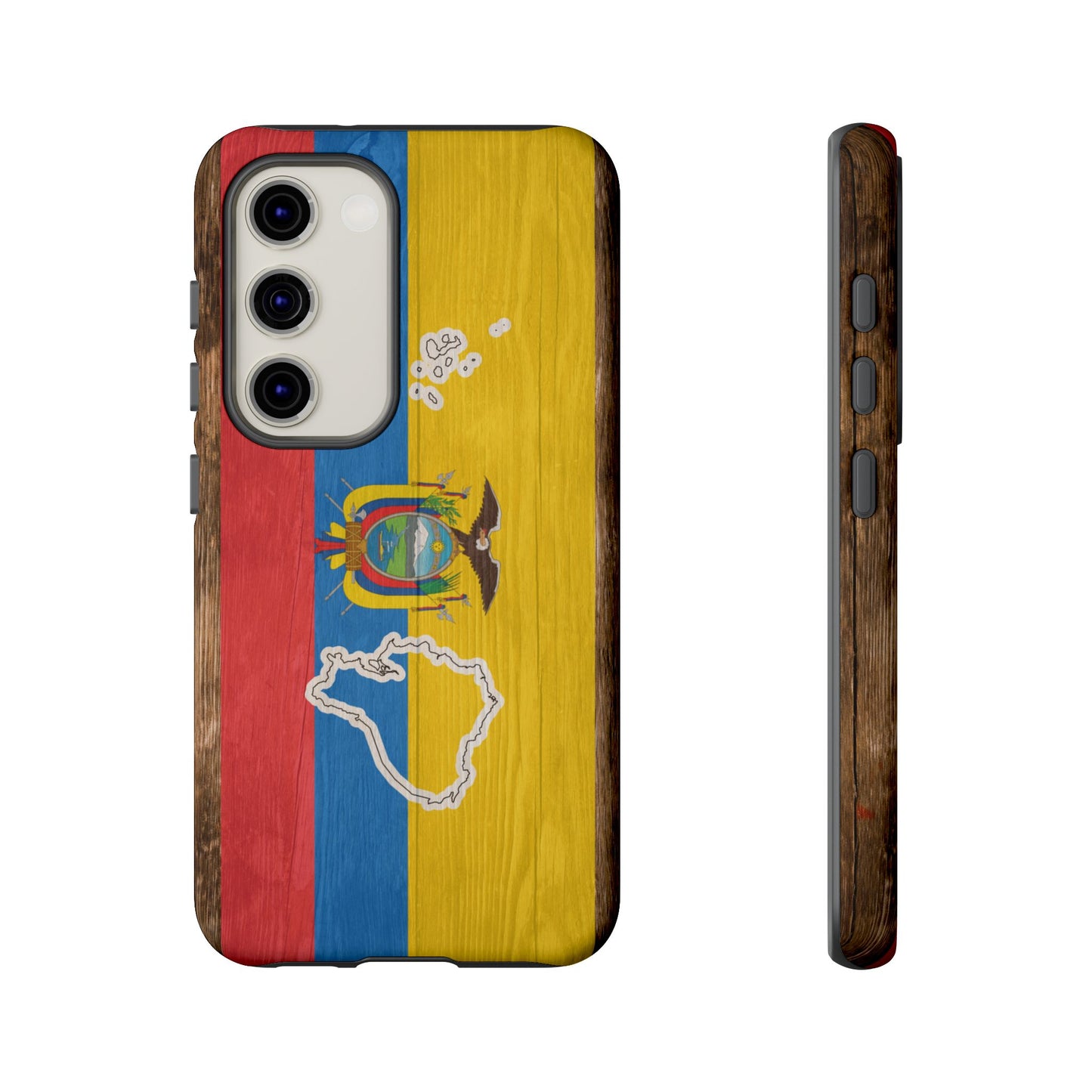 Ecuador Flag Phone Map Case Protective Tough Cover Flag of Ecuador Samsung Ecuadorian Pride Hard Plastic Back Ecuadorian Flag Cover