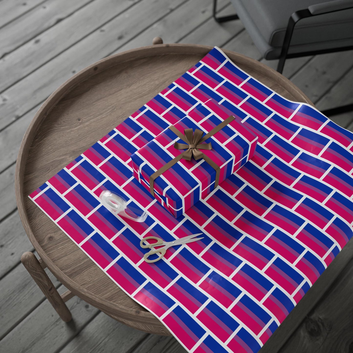 Bisexual Flag wrapping Paper Decor Bisexual Flag - Bisexual Pride Inclusive Gift Gay Pride Flags Rainbow Gift Decor Gay Gift