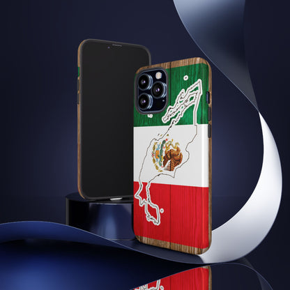 Phone Case, Mexican Flag Tough Case, Patriotic Mexico Phone Cover, Rugged Phone Protector, National Flag Phone Sleeve, Cinco de Mayo Gift