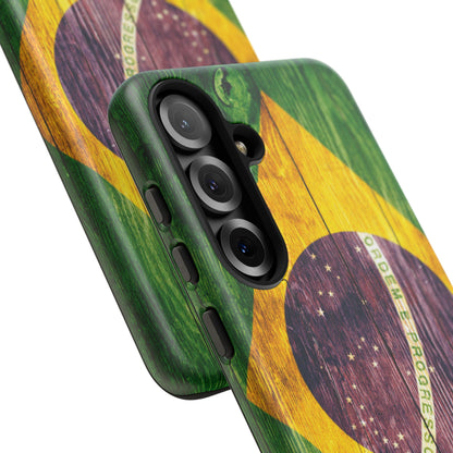 Brazil Phone Case Protective Tough Cover Flag of Brazil Samsung Brazilian Pride Hard Plastic Back Brazil Flag Cover IPhone Souvenir Gift Protective Case
