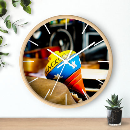 Venezuela Flag Wall Clock Unique Vibrant Wall Art Crafted with Premium Materials Great for Venezuelan Pride Venezuela Souvenir