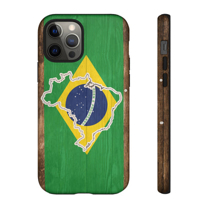 Brazil Flag Phone Map Case Protective Tough Cover Flag of Brazil Samsung Brazilian Pride Hard Plastic Back Brazil Flag Cover