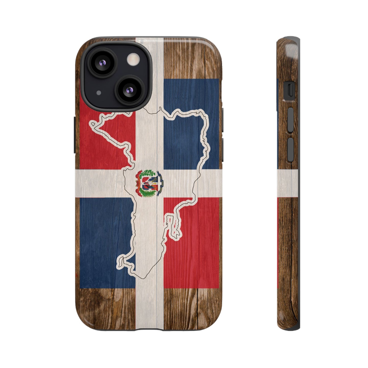 Dominican Republic Flag Phone Map Case Protective Tough Cover Flag of Dominican Pride Hard Plastic Back DR Flag Cover Dominicana