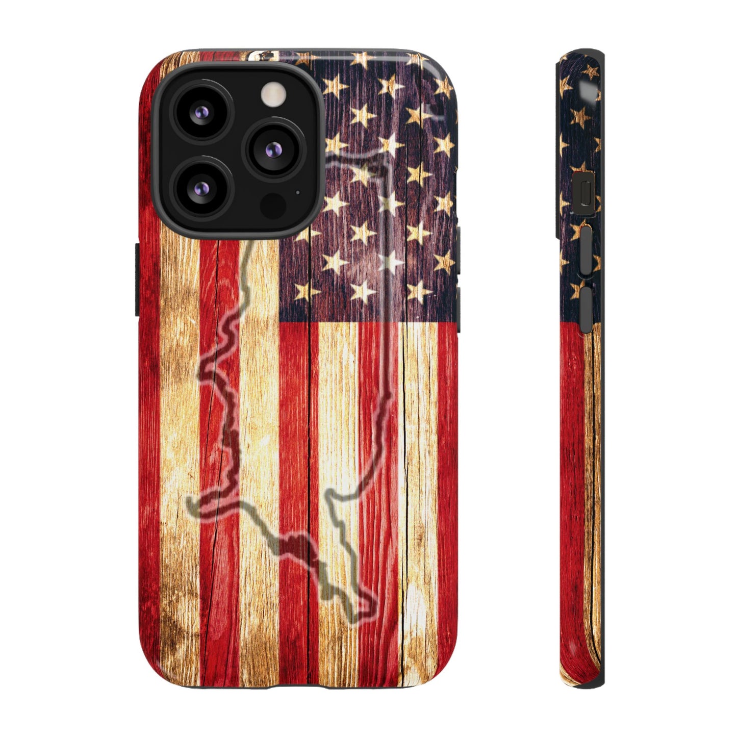 USA flag & map tough phone case for iPhone Samsung Google Patriotic impact-resistant cover with UV protection and shock absorption USA Flag