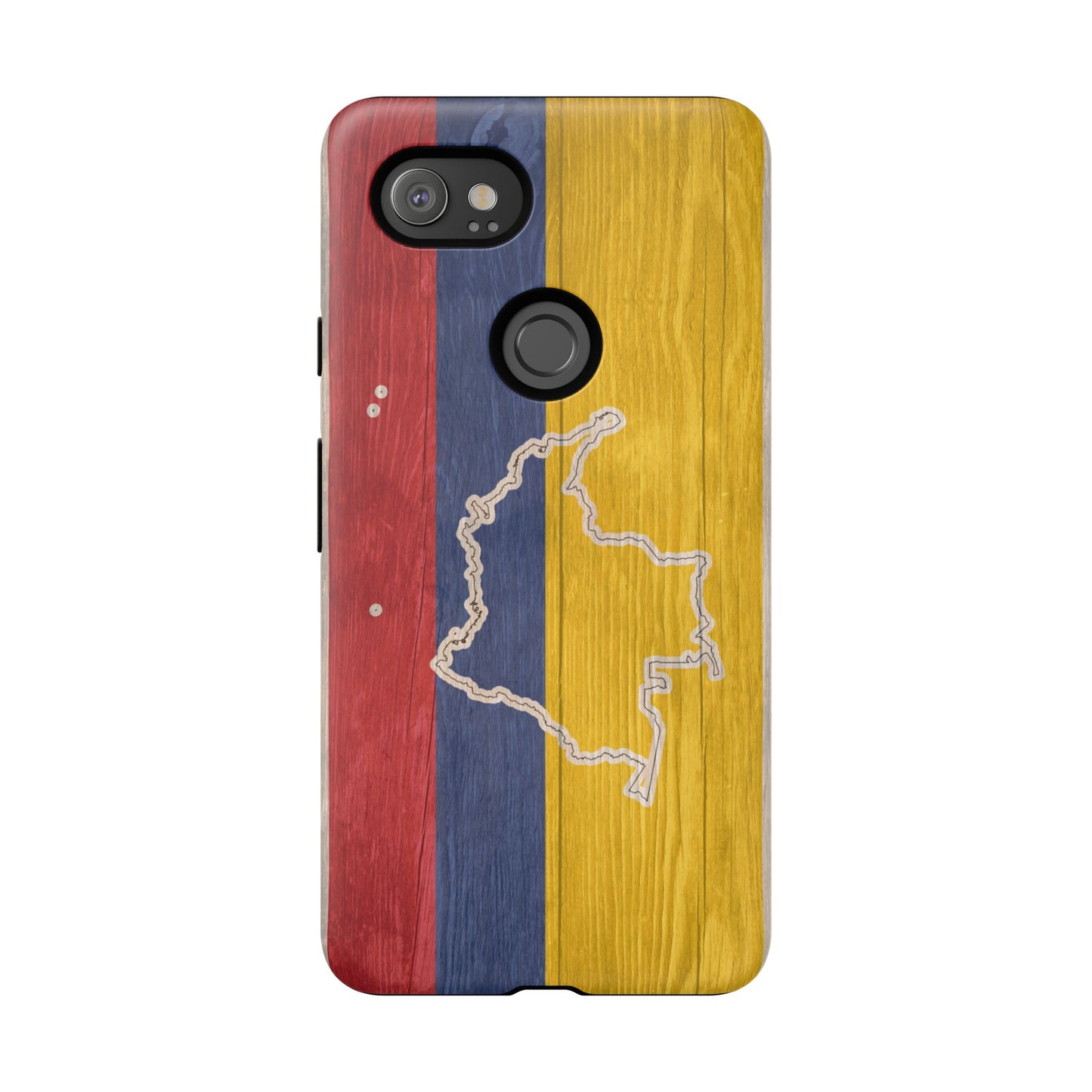 Colombian Flag Map Style iPhone Case Protective Tough Cover Flag of Colombia Samsung Colombian Pride Huawei Hard Plastic Back Colombia Phone