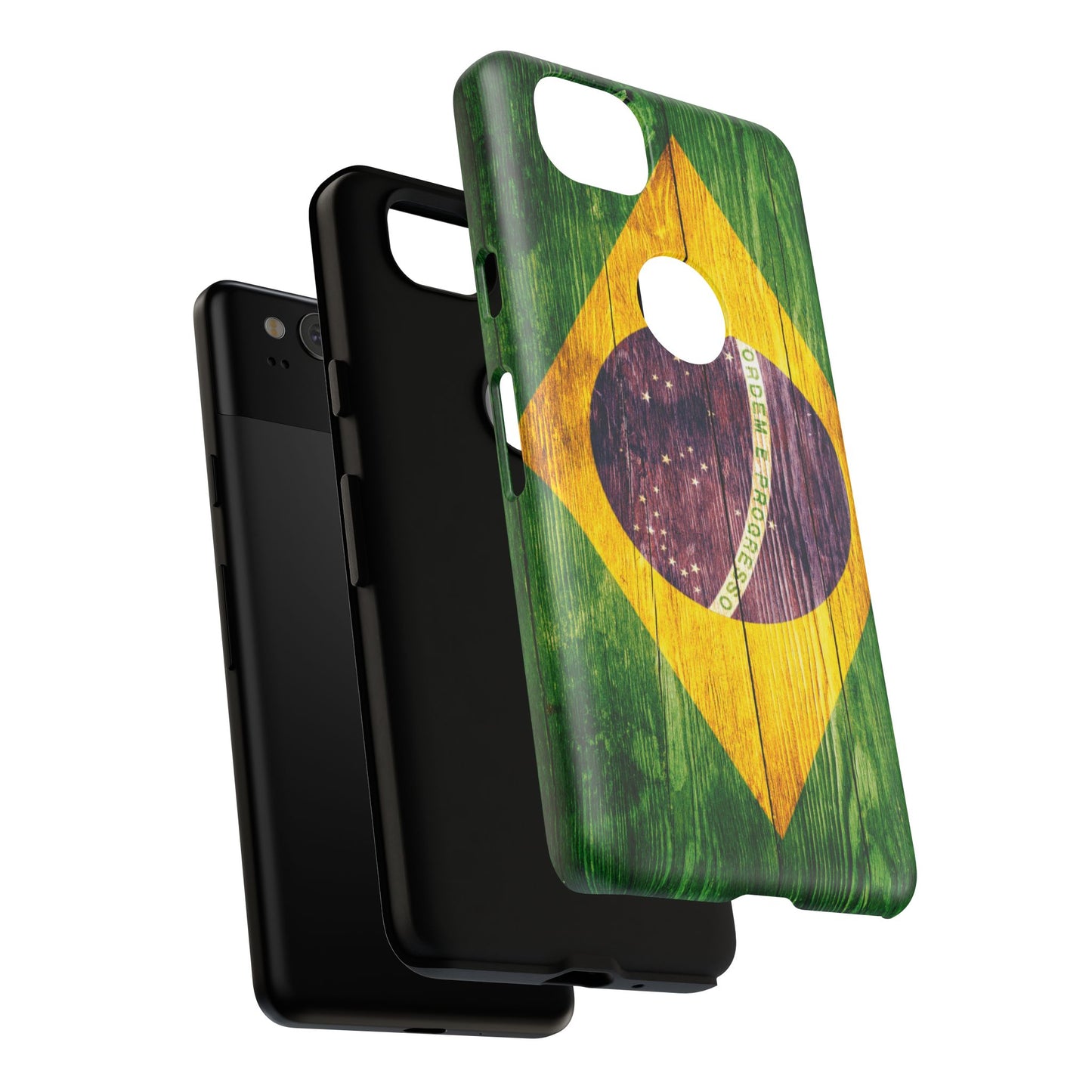 Brazil Phone Case Protective Tough Cover Flag of Brazil Samsung Brazilian Pride Hard Plastic Back Brazil Flag Cover IPhone Souvenir Gift Protective Case