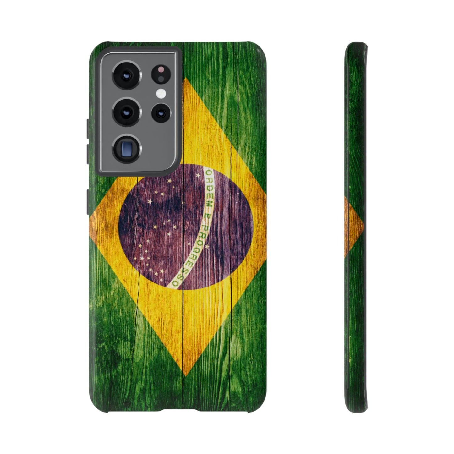 Brazil Phone Case Protective Tough Cover Flag of Brazil Samsung Brazilian Pride Hard Plastic Back Brazil Flag Cover IPhone Souvenir Gift Protective Case