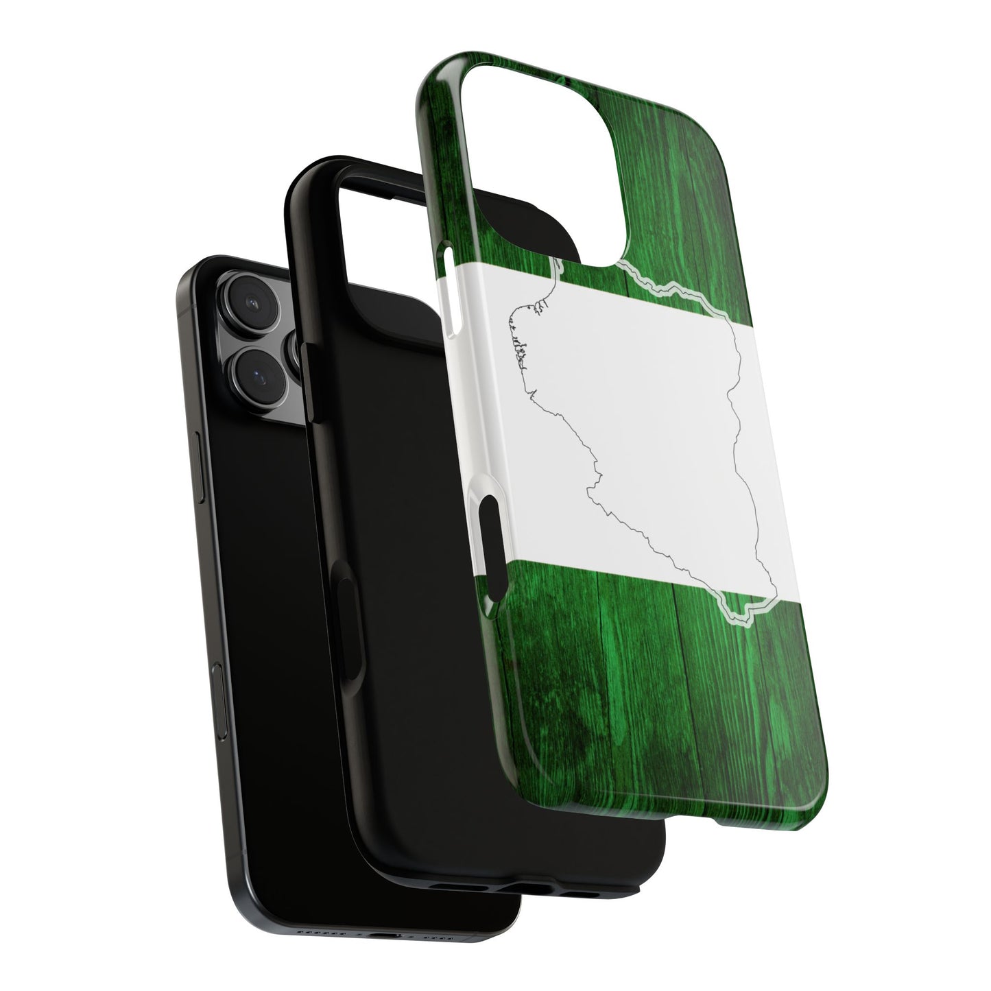 Nigeria Flag Phone Case, African Nation Protective Cover, Nigeria Pride Accessory, Tough Phone Case for Patriots, Nigerian Flag Mobile Case
