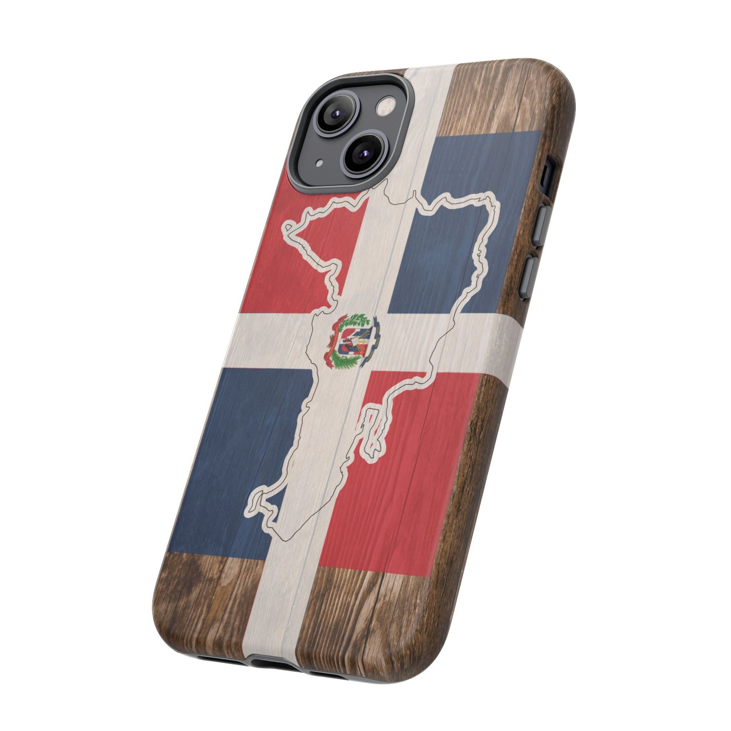 Dominican Republic Flag Phone Map Case Protective Tough Cover Flag of Dominican Pride Hard Plastic Back DR Flag Cover Dominicana