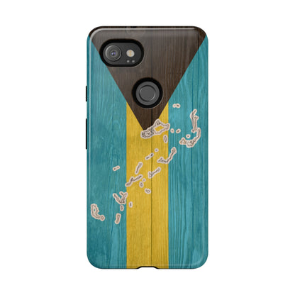 Bahamas Flag Phone Map Case Protective Tough Cover Flag of Bahamas Samsung Bahamian Pride Hard Plastic Back Bahamas Flag Cover