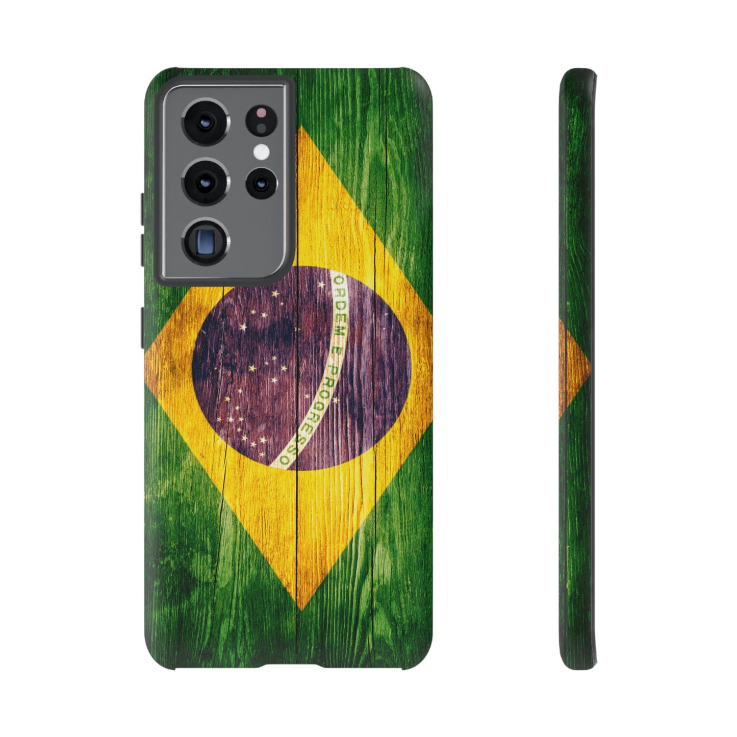 Brazil Phone Case Protective Tough Cover Flag of Brazil Samsung Brazilian Pride Hard Plastic Back Brazil Flag Cover IPhone Souvenir Gift Protective Case