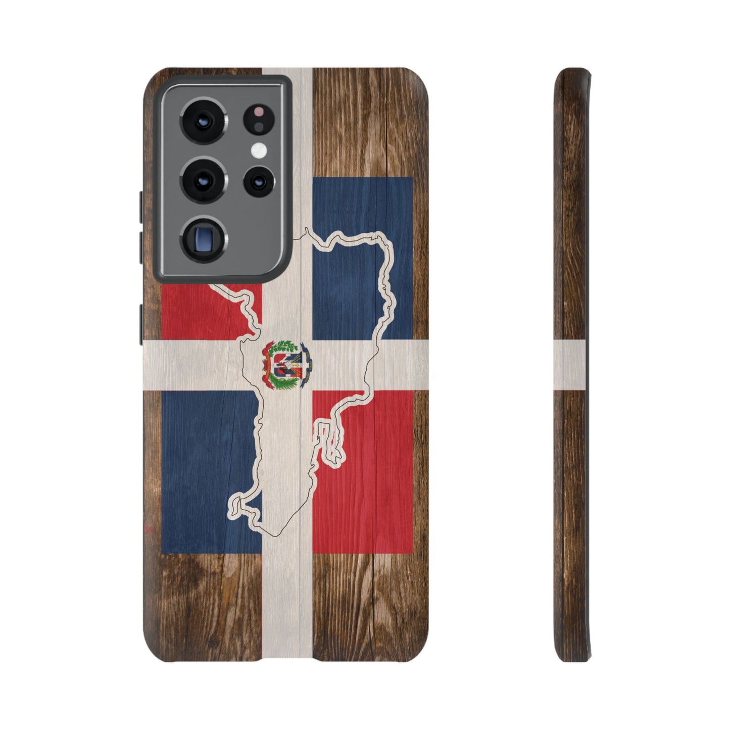 Dominican Republic Flag Phone Map Case Protective Tough Cover Flag of Dominican Pride Hard Plastic Back DR Flag Cover Dominicana