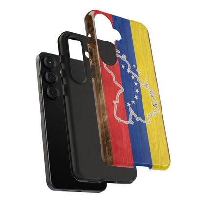 Venezuela Flag Phone Map Case Protective Tough Cover Flag of Venezuela Samsung Venezuelan Pride Hard Plastic Back Venezuela Map Cover