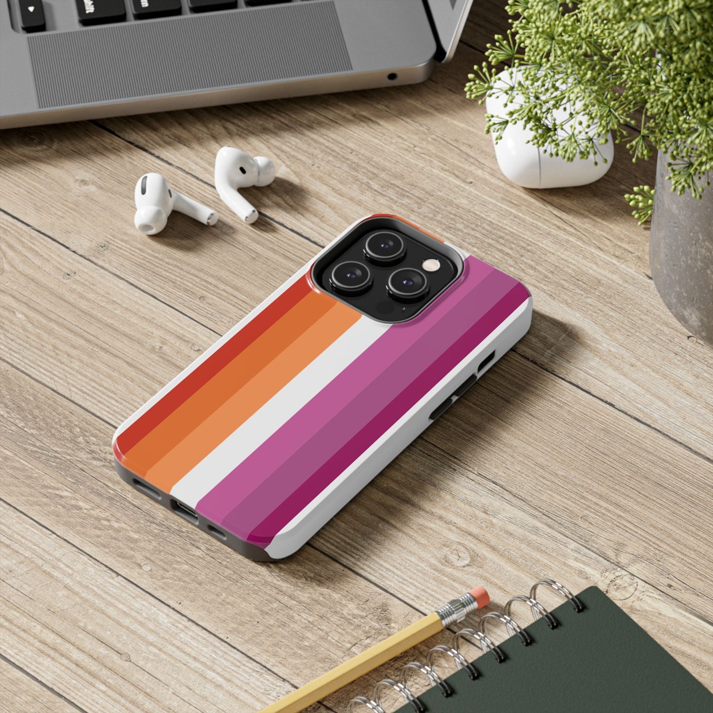 Lesbian Flag tough Impact-Resistant Phone Case