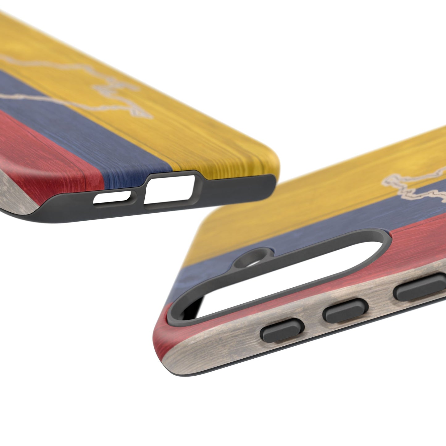 Colombian Flag Map Style iPhone Case Protective Tough Cover Flag of Colombia Samsung Colombian Pride Huawei Hard Plastic Back Colombia Phone