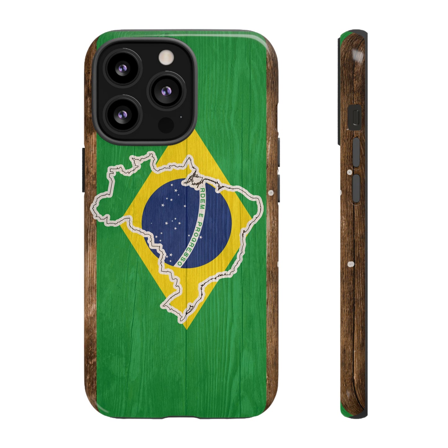 Brazil Flag Phone Map Case Protective Tough Cover Flag of Brazil Samsung Brazilian Pride Hard Plastic Back Brazil Flag Cover