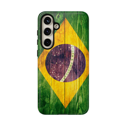 Brazil Phone Case Protective Tough Cover Flag of Brazil Samsung Brazilian Pride Hard Plastic Back Brazil Flag Cover IPhone Souvenir Gift Protective Case