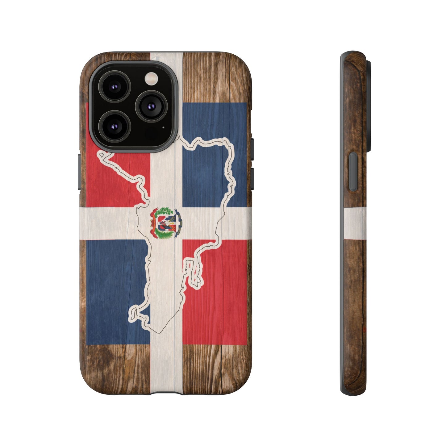 Dominican Republic Flag Phone Map Case Protective Tough Cover Flag of Dominican Pride Hard Plastic Back DR Flag Cover Dominicana