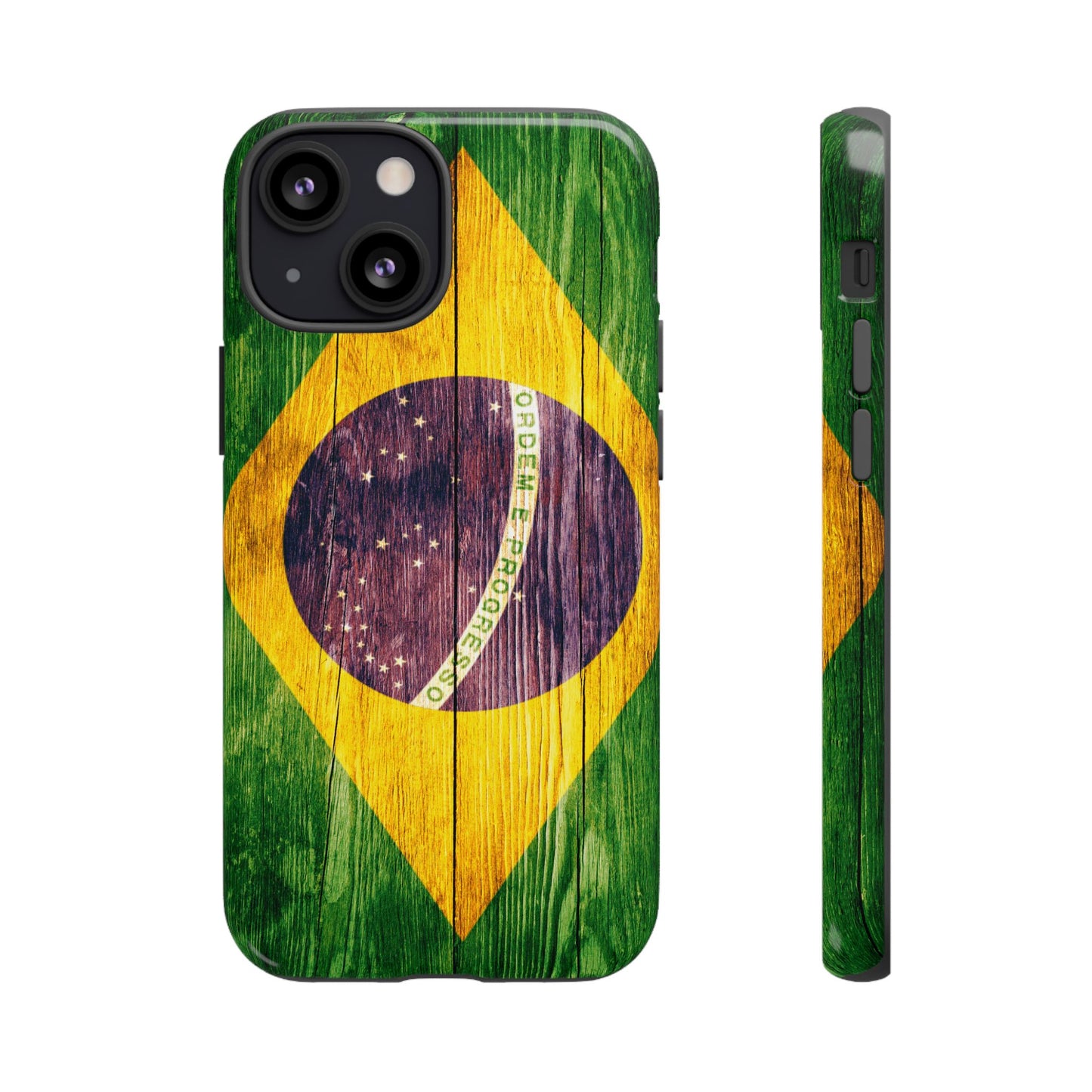 Brazil Phone Case Protective Tough Cover Flag of Brazil Samsung Brazilian Pride Hard Plastic Back Brazil Flag Cover IPhone Souvenir Gift Protective Case