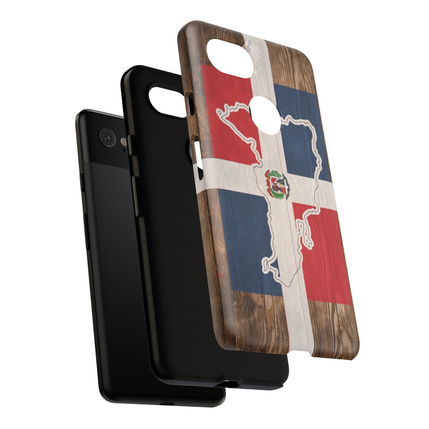 Dominican Republic Flag Phone Map Case Protective Tough Cover Flag of Dominican Pride Hard Plastic Back DR Flag Cover Dominicana