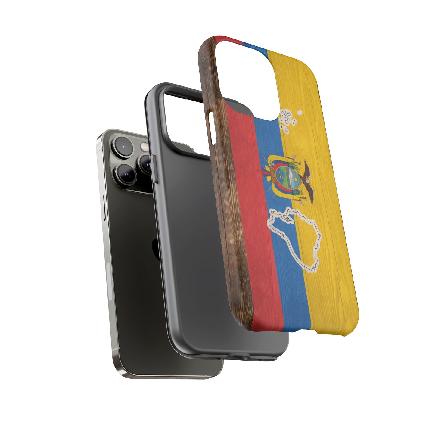Ecuador Flag Phone Map Case Protective Tough Cover Flag of Ecuador Samsung Ecuadorian Pride Hard Plastic Back Ecuadorian Flag Cover