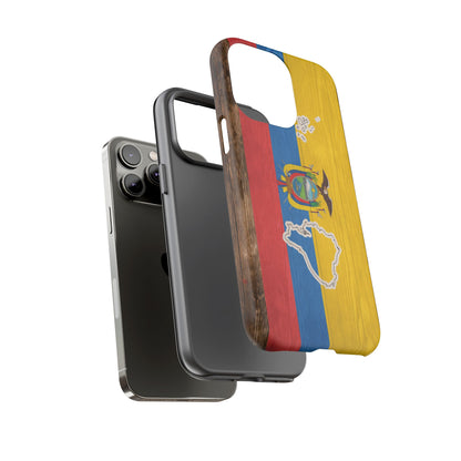 Ecuador Flag Phone Map Case Protective Tough Cover Flag of Ecuador Samsung Ecuadorian Pride Hard Plastic Back Ecuadorian Flag Cover