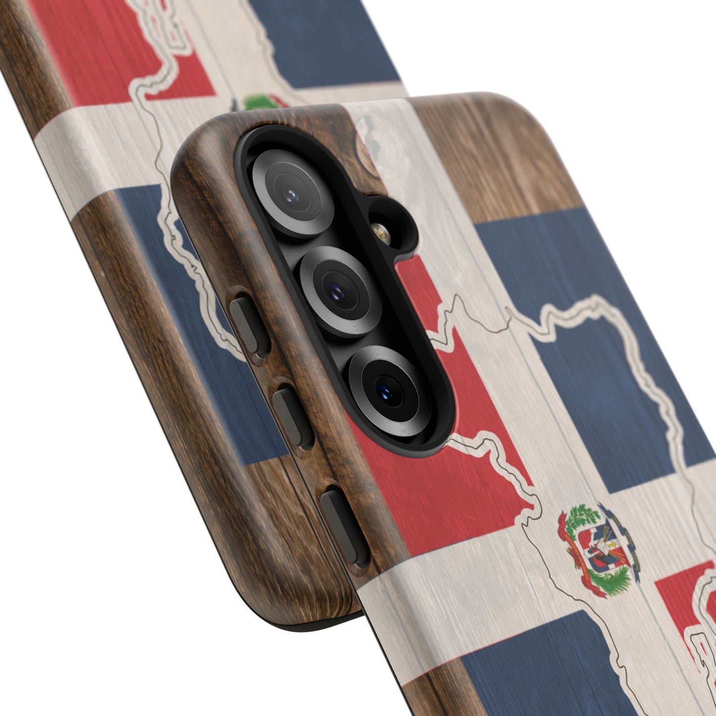 Dominican Republic Flag Phone Map Case Protective Tough Cover Flag of Dominican Pride Hard Plastic Back DR Flag Cover Dominicana