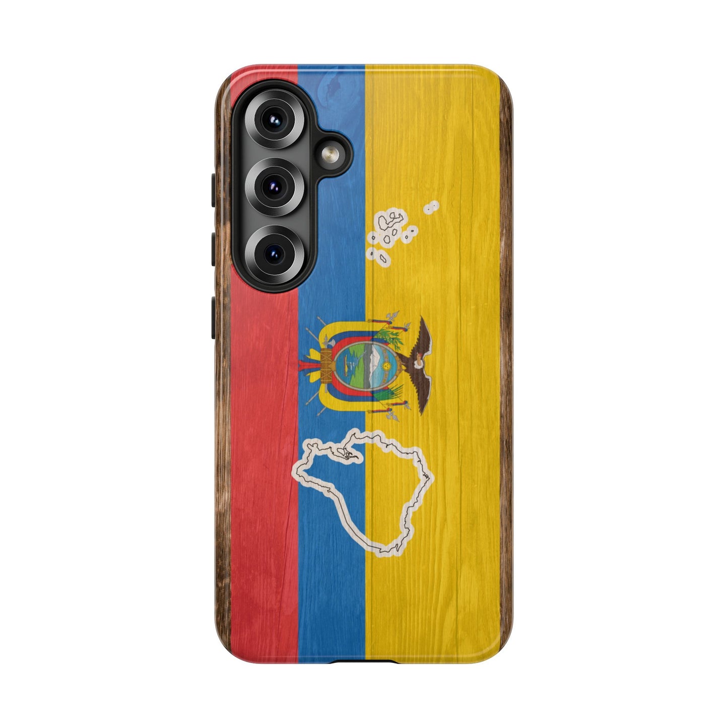 Ecuador Flag Phone Map Case Protective Tough Cover Flag of Ecuador Samsung Ecuadorian Pride Hard Plastic Back Ecuadorian Flag Cover