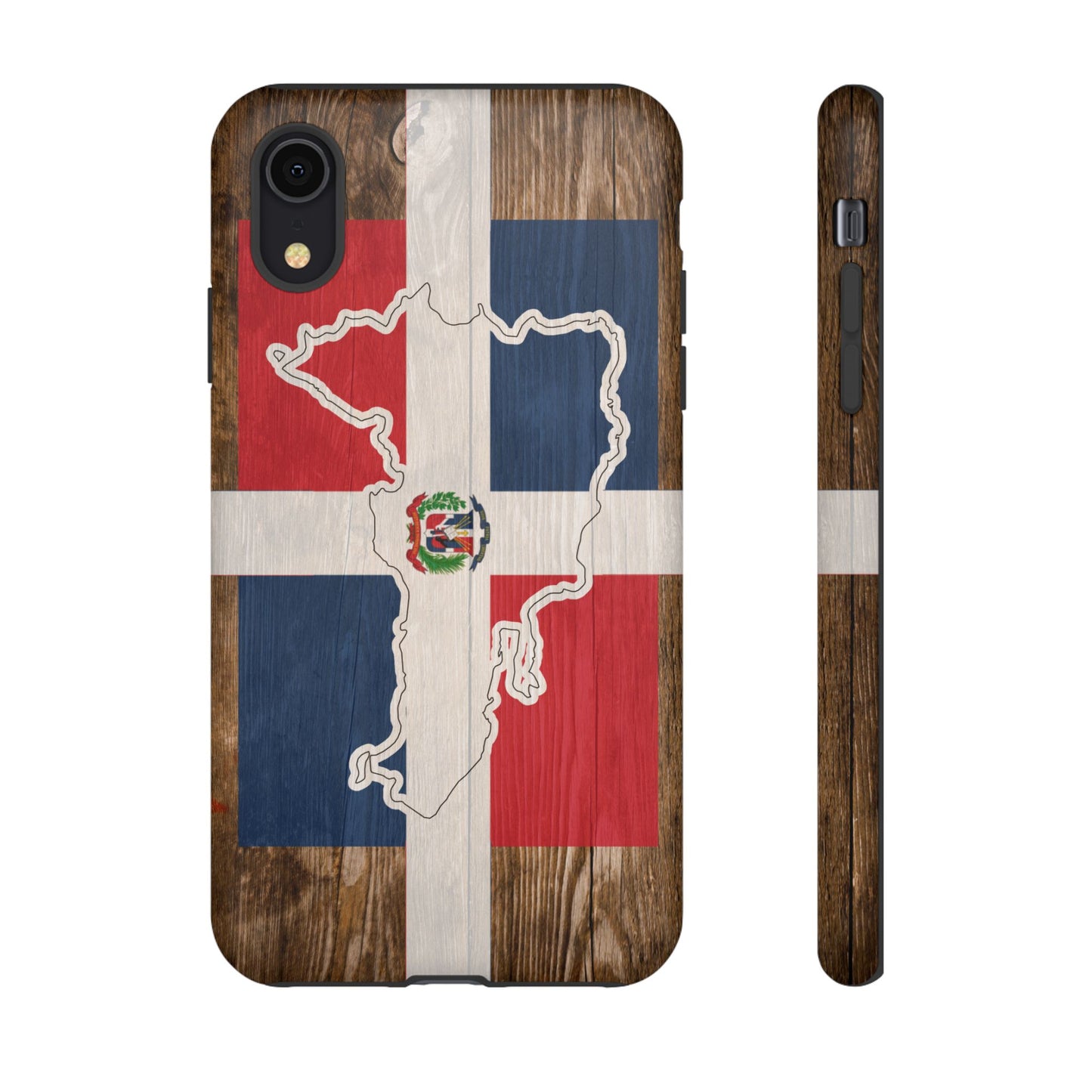 Dominican Republic Flag Phone Map Case Protective Tough Cover Flag of Dominican Pride Hard Plastic Back DR Flag Cover Dominicana