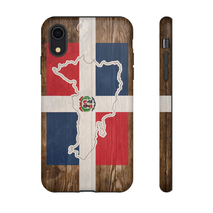 Dominican Republic Flag Phone Map Case Protective Tough Cover Flag of Dominican Pride Hard Plastic Back DR Flag Cover Dominicana