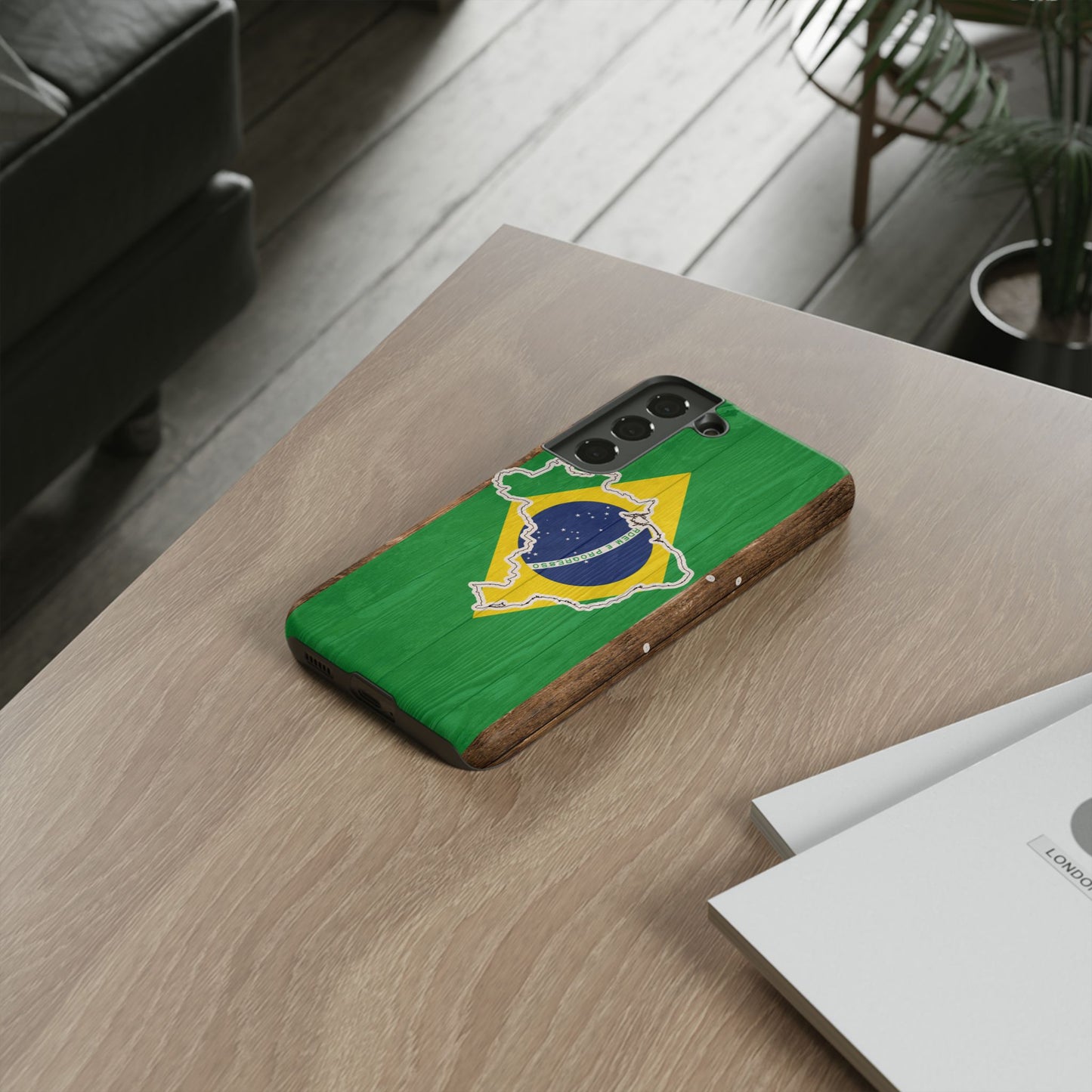 Brazil Flag Phone Map Case Protective Tough Cover Flag of Brazil Samsung Brazilian Pride Hard Plastic Back Brazil Flag Cover