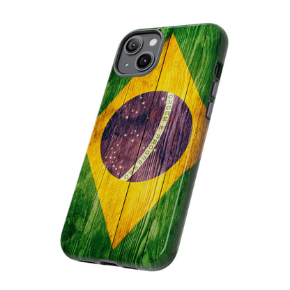 Brazil Phone Case Protective Tough Cover Flag of Brazil Samsung Brazilian Pride Hard Plastic Back Brazil Flag Cover IPhone Souvenir Gift Protective Case