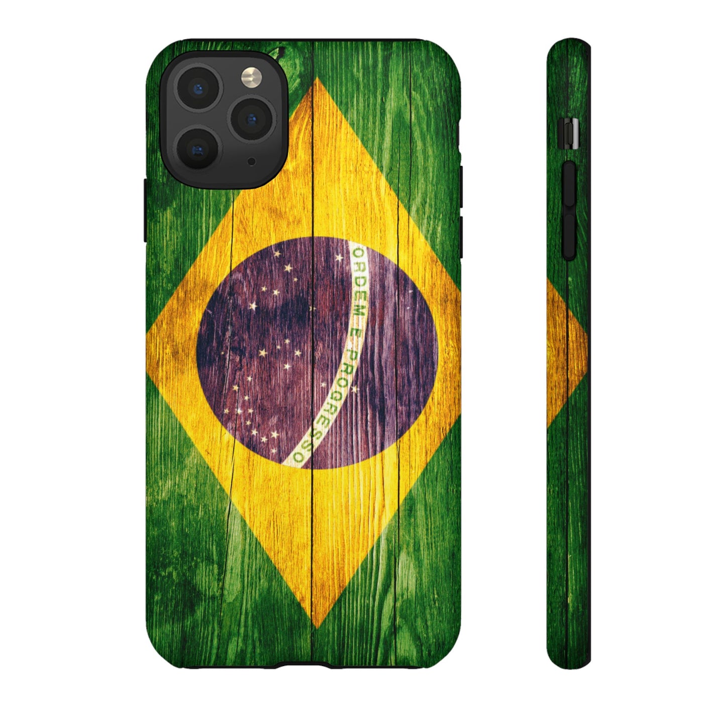 Brazil Phone Case Protective Tough Cover Flag of Brazil Samsung Brazilian Pride Hard Plastic Back Brazil Flag Cover IPhone Souvenir Gift Protective Case